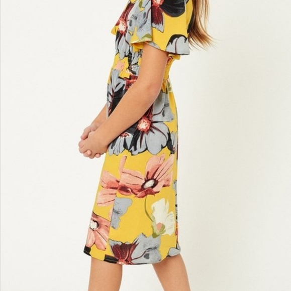 Floral Smock Waist Midi Dress - Picture 6 of 6